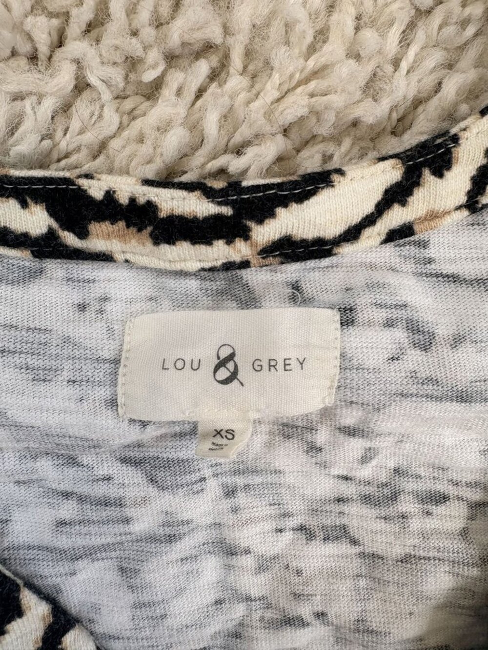 Lou & Grey Romper XS Cheetah Animal Print Soft Cotton - Picture 3 of 5